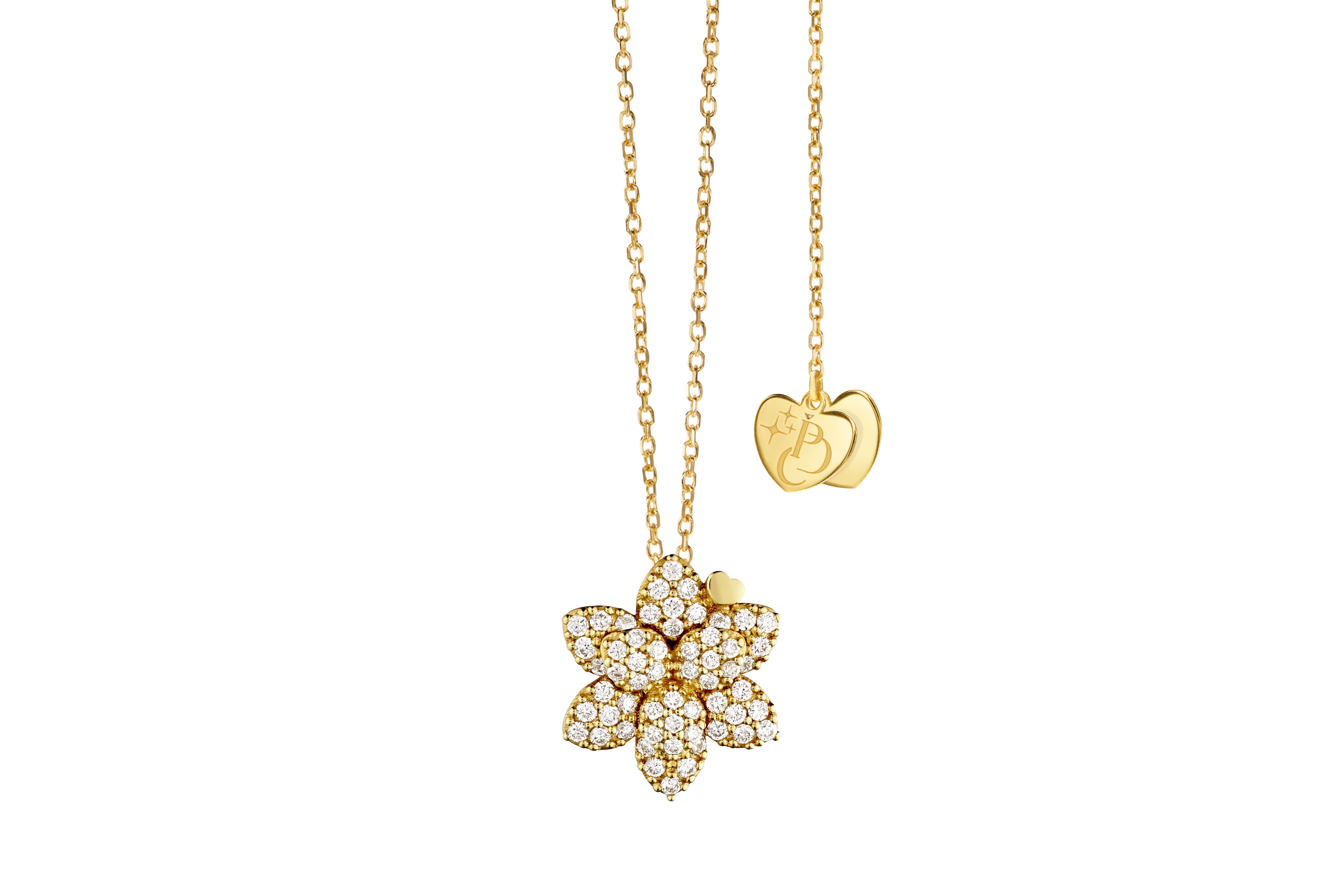 Girocollo con fiore